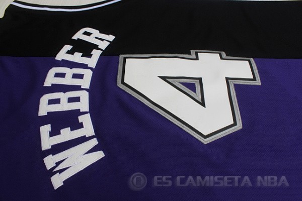 Camiseta Webber #4 Sacramento Kings Azul Rev30 - Haga un click en la imagen para cerrar